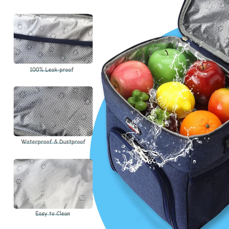 Outdoor Food Insulation Bag Chilled Beer Bag Large Capacity Refrigeration Backpack Insulated Lunch Storage Bag