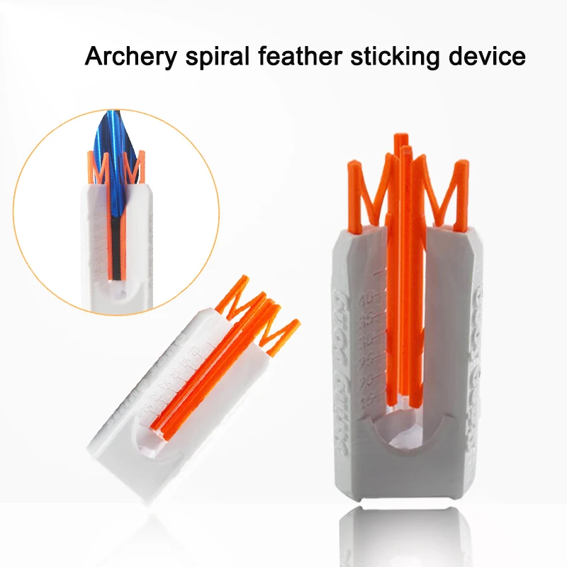 

Archery spiral feather sticking device Bow Arrow Fletching Jig Tool DIY Arrow Rubber Feather Model Plastic Feather Arrow Shaft