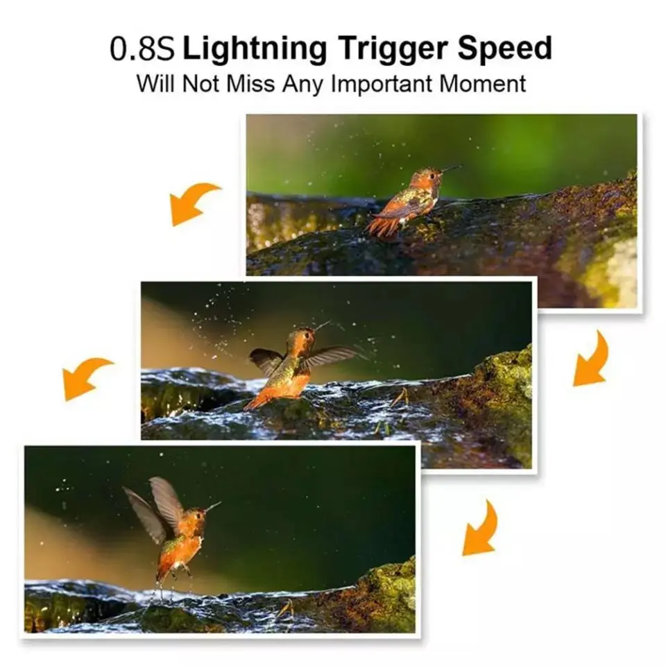 การล่าสัตว์กลางแจ้ง Trail กล้อง12MP สัตว์ป่าเครื่องตรวจจับอินฟราเรดที่มองไม่เห็น Cam Light กันน้ำ Monitor ภาพ Trap