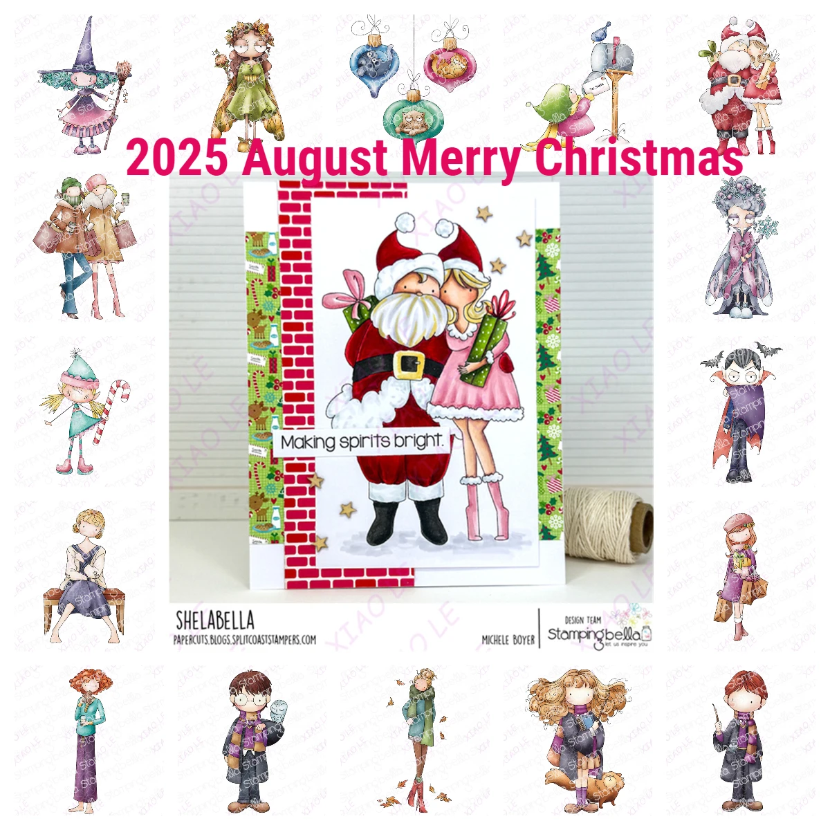 

2025 Christmas Elf Halloween Witch Clear Stamps Scrapbooking Craft Supplies DIY Make Photo Album Mould Embossing Photo Album