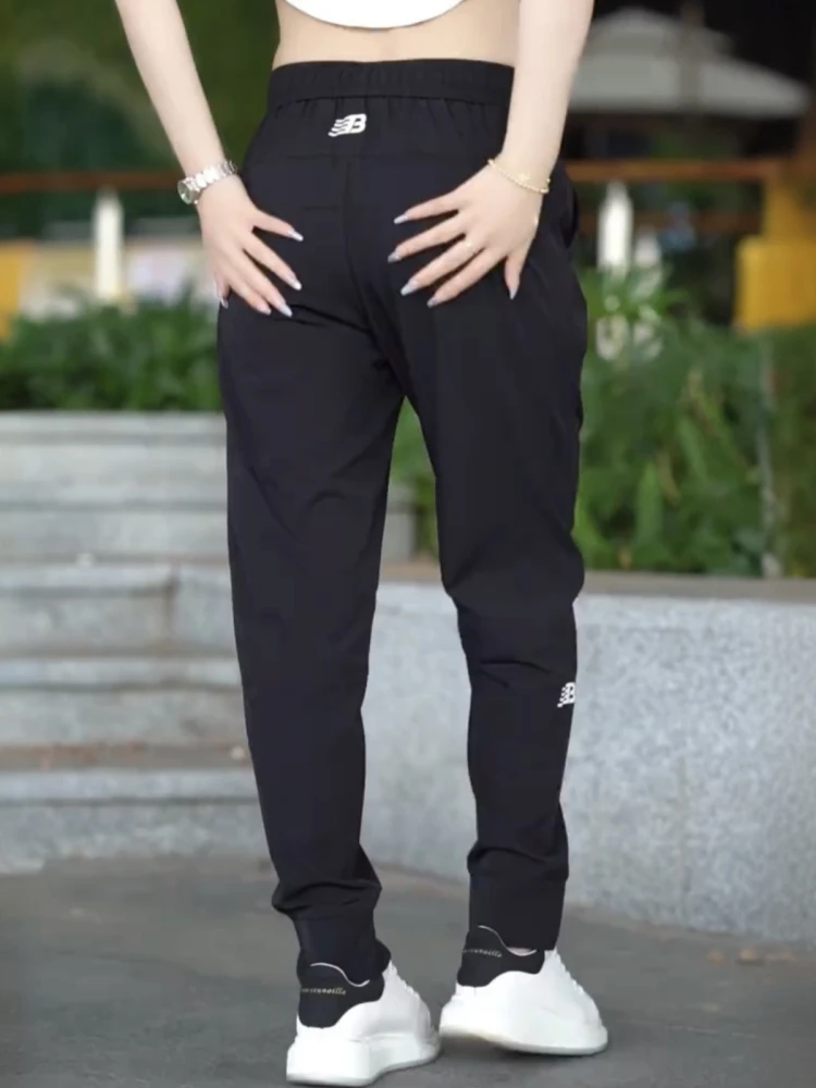 

Мужские модные свободные брюки из ледяного шелка с охлаждающим эффектом, дышащие, с высокой эластичностью и манжетами, для повседневной носки