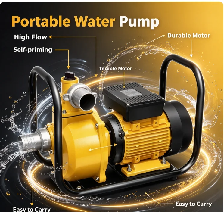 220V High Flow Water Pump Agricultural Irrigation Self Priming Pump High Head Home Farm Electric Water Transfer Pump 3 Phase
