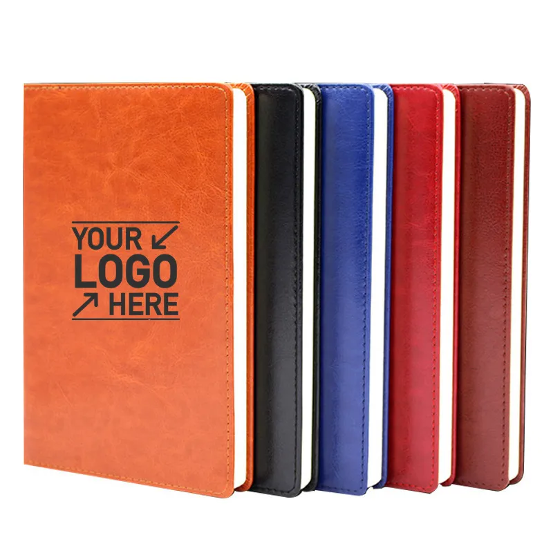 Customized product.Customized Logo/PU Hard Notebook, Wax oil PU Leather Notebook