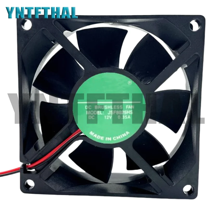 

Новинка для JSF8025HS DC12V 0.35A 8CM 8025 80*80*25MM 2 провода Clooing Fan