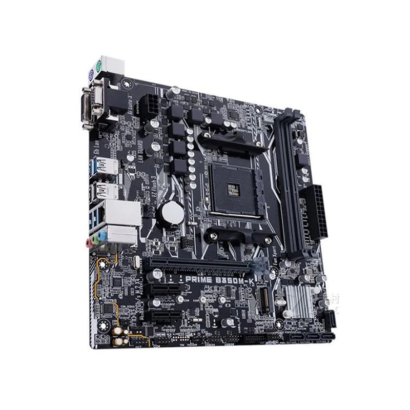 For AMD B350 PRIME B350M-K motherboard Used original Socket AM4 DDR4 32GB USB3.0 SATA3 Desktop Mainboard