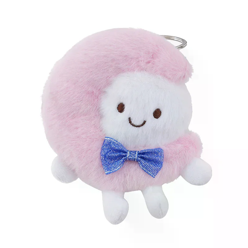 لطيف القمر أفخم ألعاب الدمى قلادة المفاتيح على ظهره المنزل الشنق الديكور الهدايا