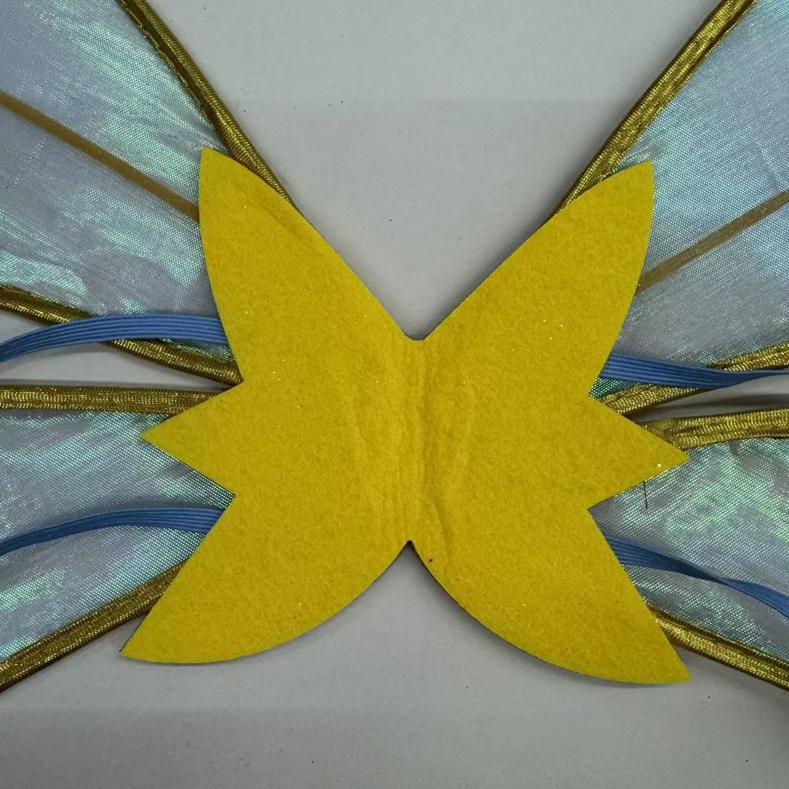 أجنحة الفراشة لجميع القديسين، فستان تنكري قزحي الألوان اللامعة من الأورجانزا، أجنحة الجنية، إكسسوارات أزياء الحفلات