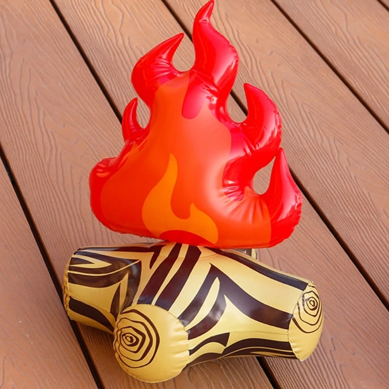 PVC Bonfires Decorations Artificial Flame Balloon Camping Party Scene Ornament Drop shipping