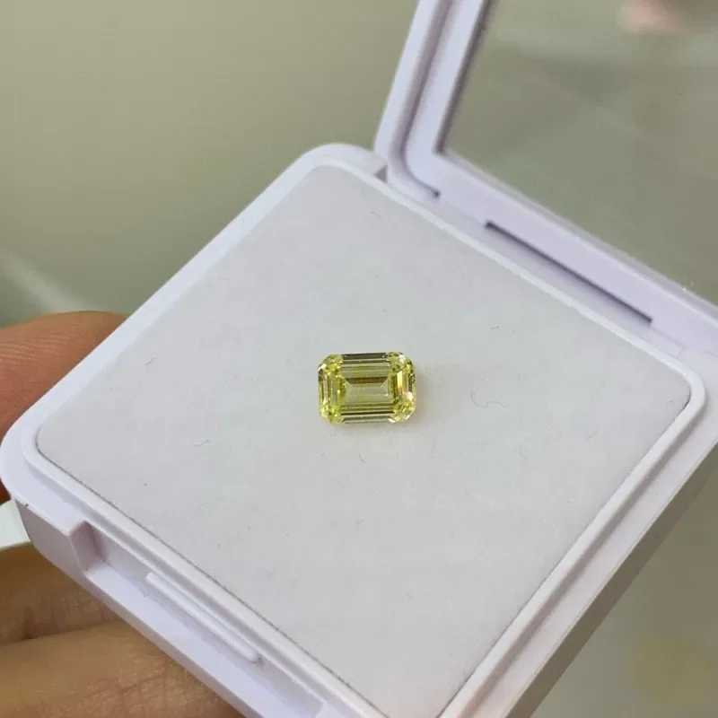 Ruihe Yellow Color VS-VVS Lab Grown Diamond IGI Certificate HPHT Loose Diamonds for Earrings Ring Jewelry Making