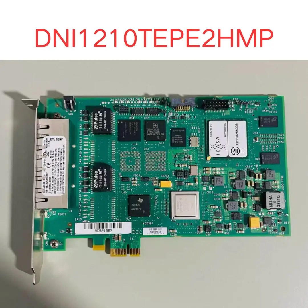 Second-hand DNI1210TEPE2HMP IP voice card, ET: GEMP4 50-0108-XX PCI-E interface test OK Fast Shipping