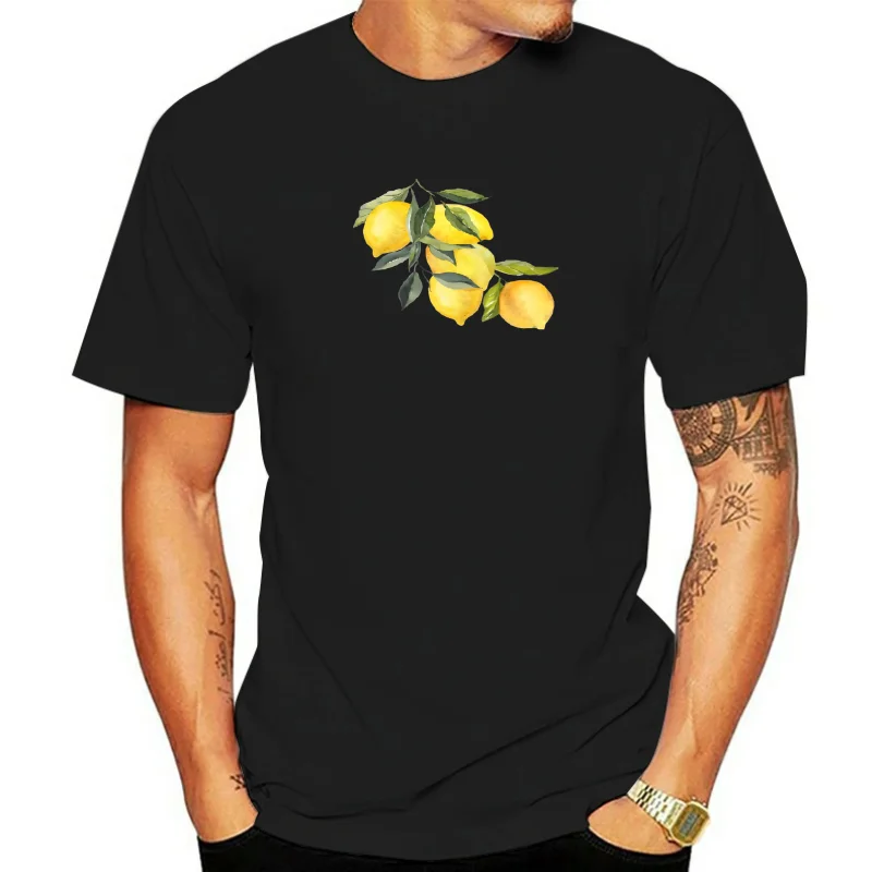 

Creative Lemon Pattern T-Shirts Female Casual Soft Tops Fashion Cool Tee Clothing Street Summer Short Sleeve For Women