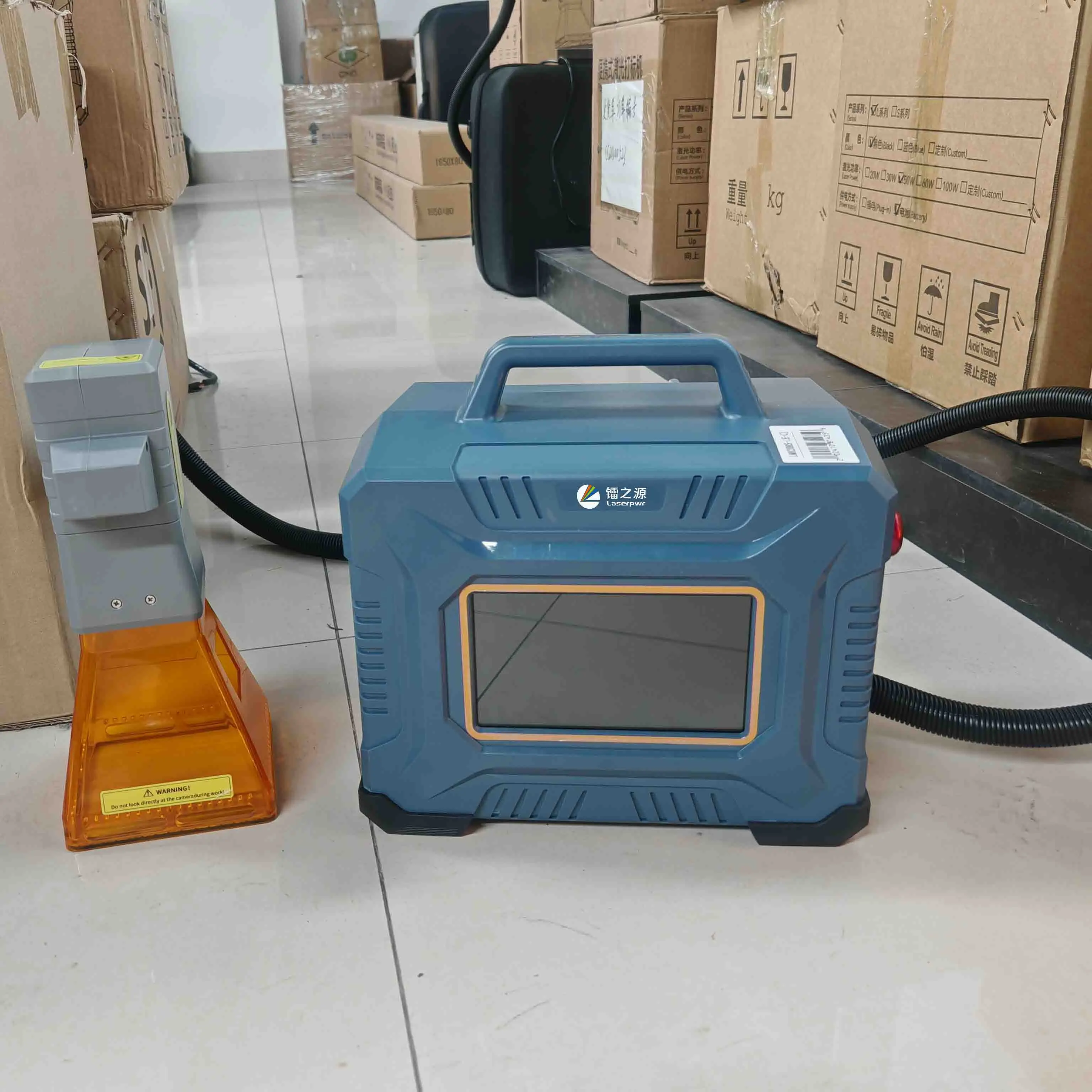 HotHandheld Mini Logam Lazer Ukiran PVC ID Card Printer Ukiran Serat Laser Menandai Mesin