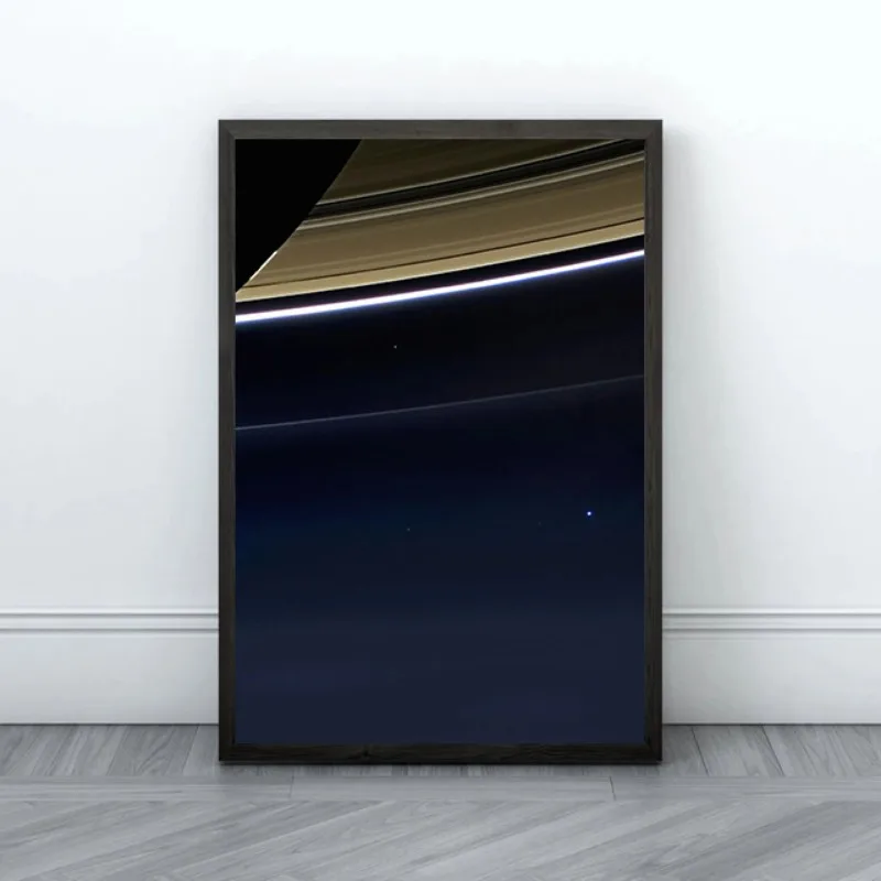 Pale Blue Dot Print Poster Voyager Earth Planet At The Earth Classic Photo Canvas Painting Wall Art Living Room Home Decor