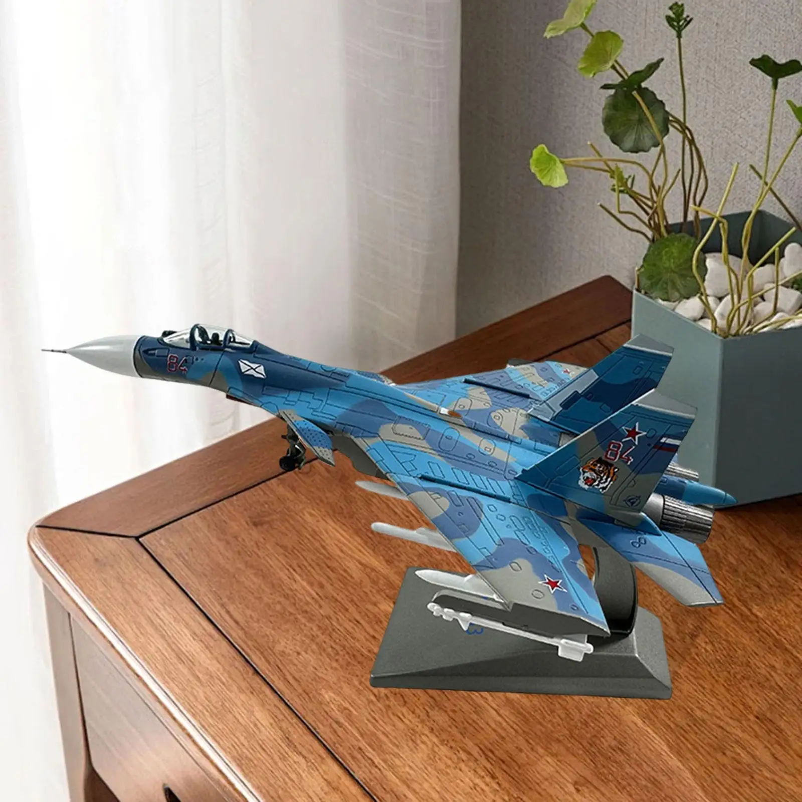 

SU-33 Fighter 1:100 Scale Display Diecast Alloy Aircraft Plane for Souvenir Shelf Ornament Birthday Gift Keepsake Room Decor