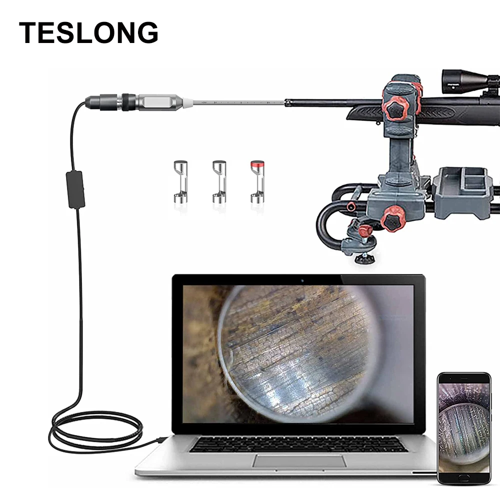 Teslong NTG100H 5mm Lens Rigid Rifle Borescope 26-Inch-Long Rod for Above 20 Caliber Hunting Shooting Firearms