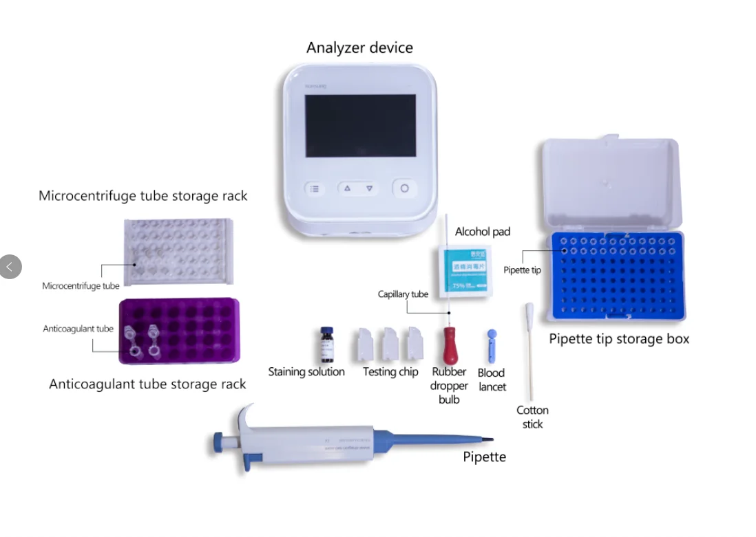 Poct Device Blood Analyzer With Microfluidics Chips White Blood Cell Analyzer