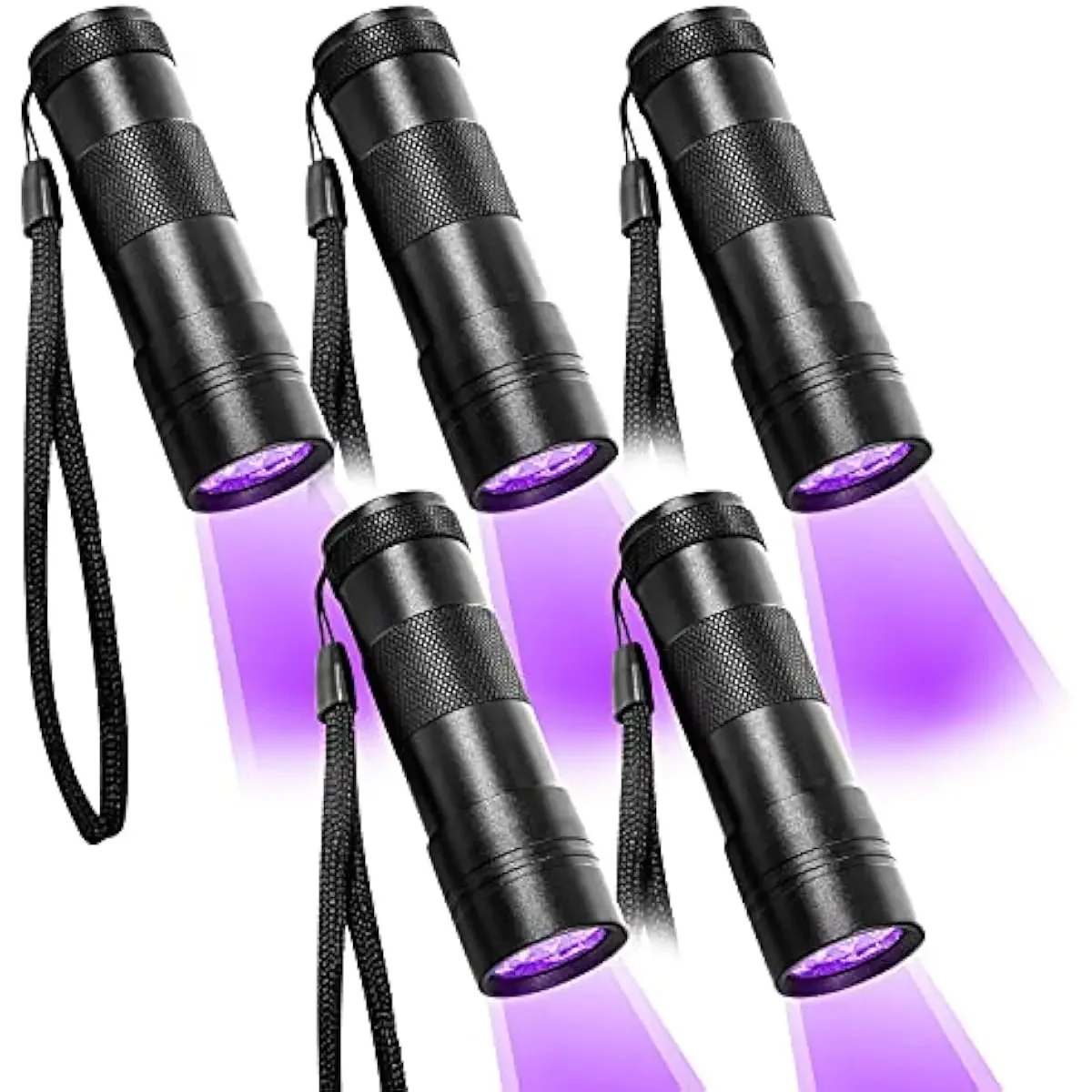 

5PCS Portable Mini UV Flashlight 395nm Black Light 12LED Ultra Violet Pocket Torch Detector Fo Pet Stains Urine Bed Bug Scorpion