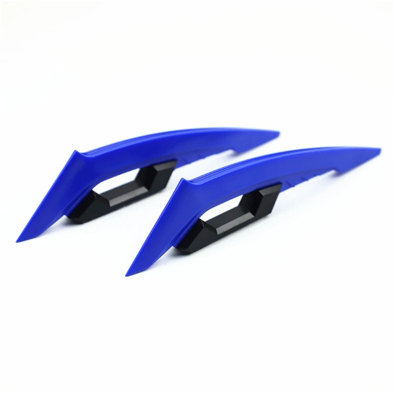 1 Pair Motorcycle Winglet Universal Aerodynamic Spoiler Wing Self-Adhesive Sticker Motorcycle Scooter E-Bikes Decoration