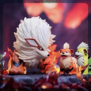 Arcanine dan Growlithe Anime Figurine Model Kawaii Dekorasi Boneka Mainan Anak Patung Koleksi Ornamen Anak Laki-laki Hadiah 12 pertumbuhan penjualan terbaik - №