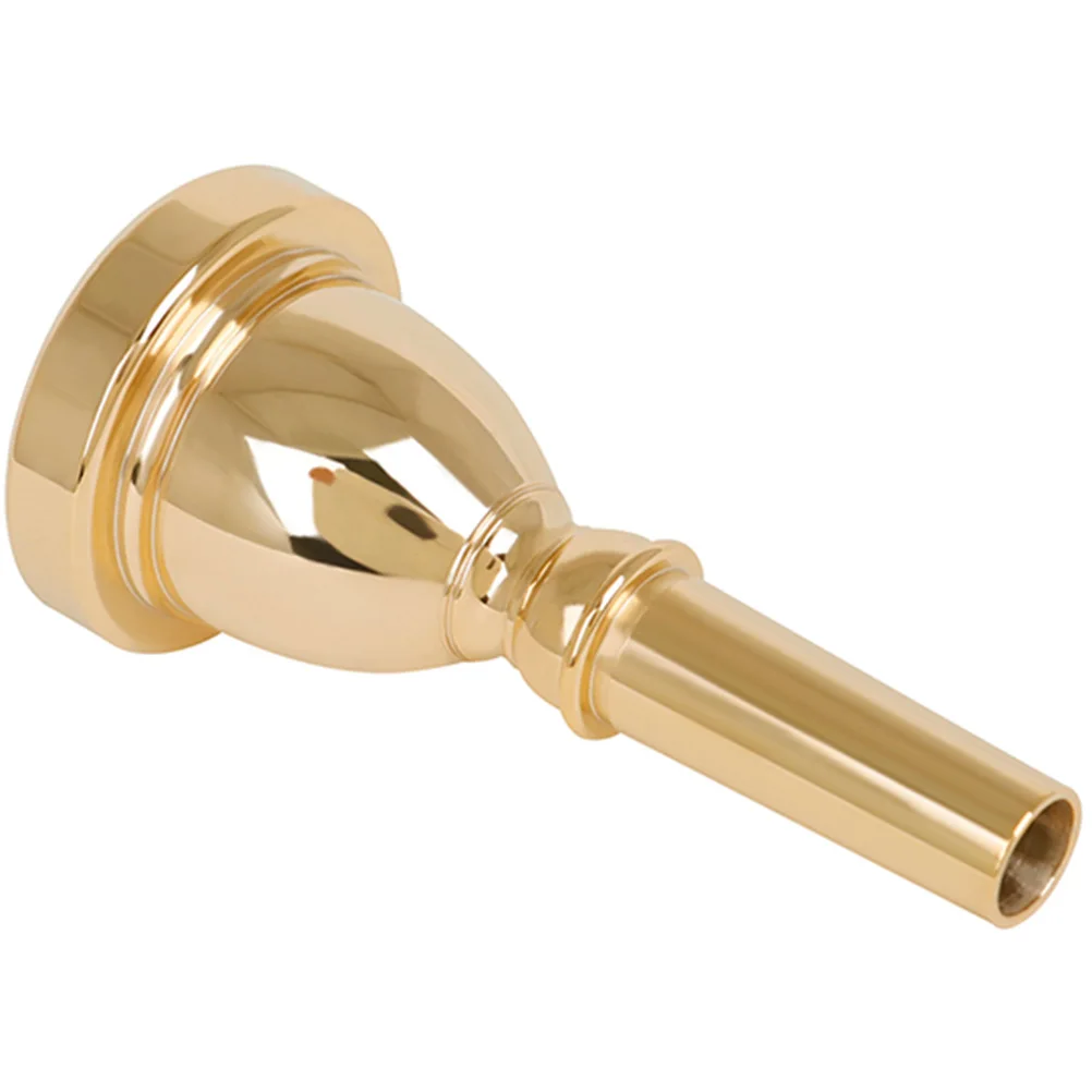 

14mm Large Size Brass Mouthpiece for Tuba Golden Color Durable Replacement Musical Instrument Accessory Easy Install