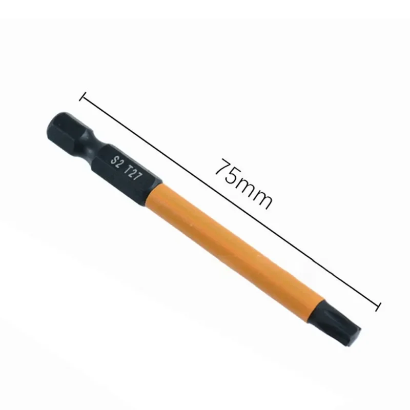 13 قطعة S2 الصلب مفك براغي نجمية بت مجموعة T5-T40 الصلبة ستة نجوم البرقوق بت 75 مللي متر 100 مللي متر 150 مللي متر أجزاء أداة الفوسفات المغناطيسي