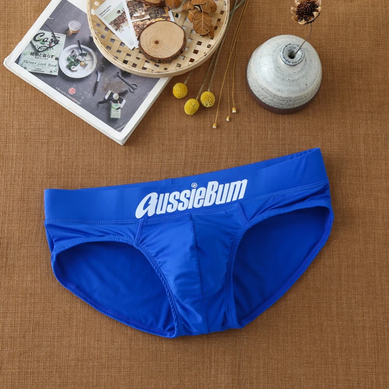 Aussiebum Calcinha Masculina Leite De Seda Cintura Baixa Body Shaping Elastic Pouch Pouch Close jockstrap Confortável Traceless cuecas