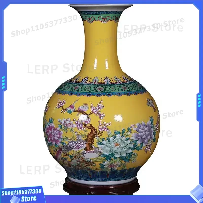 55x35cm Large Ceramic Floor Vase High End Porcelain Ornament For Living Room Home Decor Modern Style Decoration Piece Modern