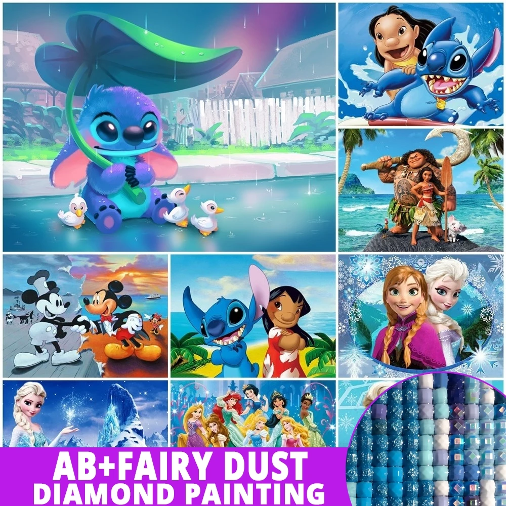 Haft bajki ścieg diamentowy obraz Disney zdjęcia ze strasu haft kreskówka kompletny zestaw mozaika nadmorski wystrój domu Elsa