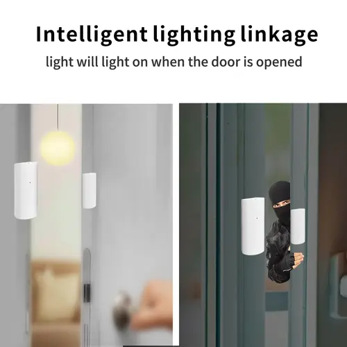 Tuya WiFi Smart Door and Window Sensor Wireless Contact Detector for Home Automation and Security System Door Sensor - Image 2
