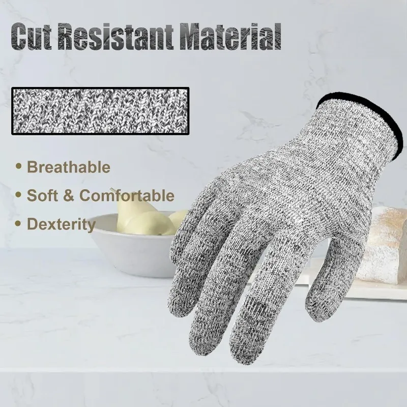 Hot SellingSafety Cut Resistant Gloves, Food Grade Level 5 Protection Kitchen Glove, Cut Proof Gloves 1 Pair