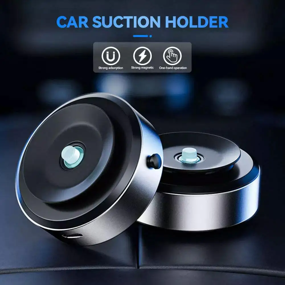 Magnetic Wireless Charging Mobile Phone Holder Intelligent Car Mount Universal Vacuum Adsorption Stable Bracket For iPhone 15 14