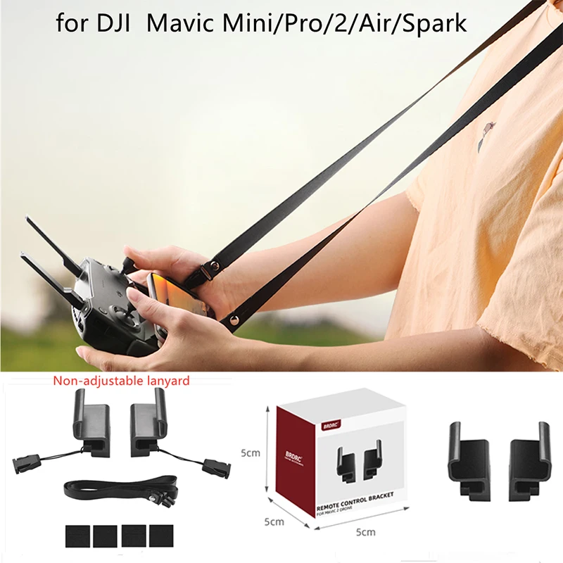 Remote Control Extend Bracket Phone Clip Mount With Neck Lanyard Strap for DJI Mavic Mini Mavic 2 Pro Zoom Pro 1 Air Spark