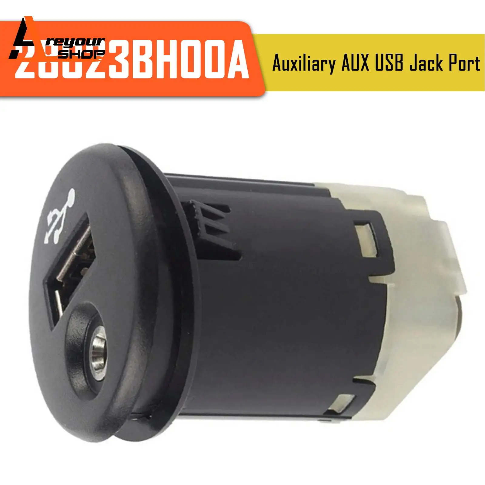 

Areyourshop Вспомогательный разъем AUX USB 28023BH00A для Nissan Juke 2011 2012 2013 2014 2015 2016