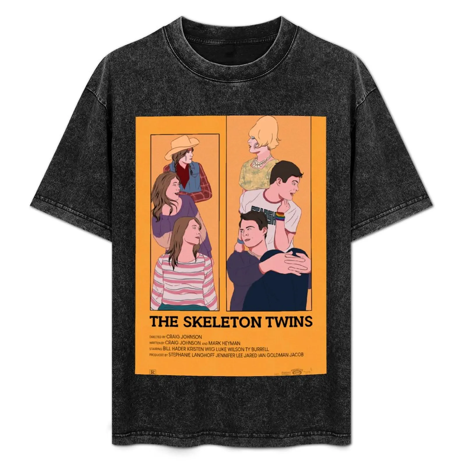 

skeleton twins T-Shirt funny gifts clothes shirts graphic tees cute tops Men's t-shirts