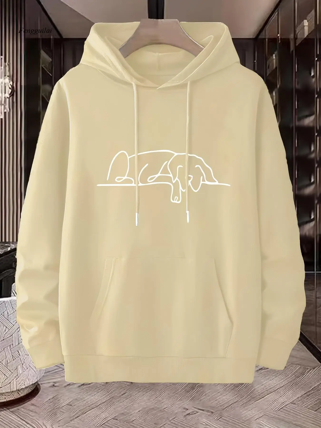 Sweat à capuche surdimensionné imprimé créatif, Style de rue américain, mode Hip Hop, sweat-shirt décontracté d'automne et d'hiver pour étudiants