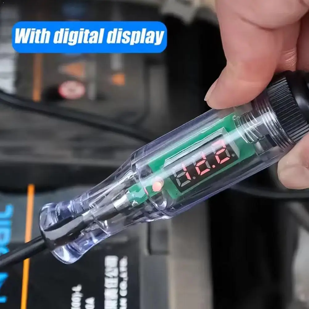 

12V/24V Car Circuit Tester Premium Test Light Probe Pen Light Bulb Diagnostic Tool Truck Voltage Circuit Tester Auto Repair