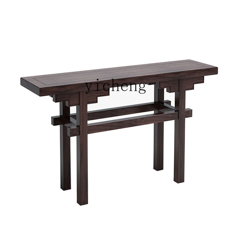 

ZK New Chinese Style Solid Wood Entryway Table Classical Desk Simple Modern Chinese Style Sideboard Desk Decorative Table