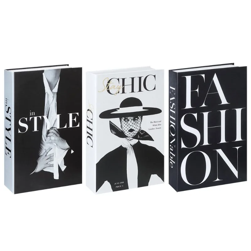 3 stks/set Nep Boek Luxe Fotografie Props Boeken Decor Eenvoudige Moderne Faux Boeken Salontafel Props Boek Ornamenten