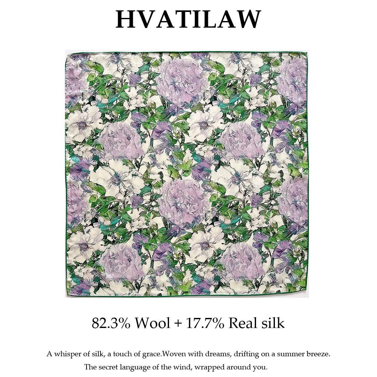 

100% Natural Silk Wool Scarf Print Wrap Hijab Shawl Headband Hairband Square Scarves Neck Hair Neckerchief Poncho Headkerchief