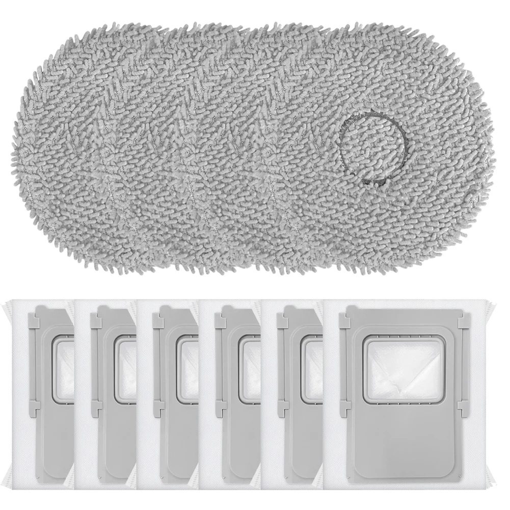 

For DJI For ROMO S For ROMO A For ROMO P Mop Cloth Dust Bags Kit Robot Vacuum Cleaner Replacement Part Microfiber