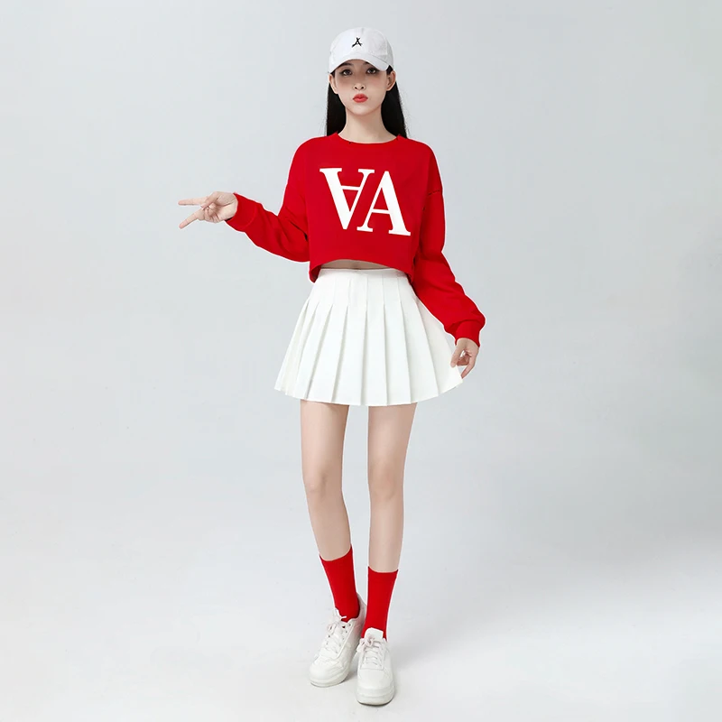 زي أداء Fitn Cetition لطلاب المدارس الثانوية والحدث الرياضي لرقص جوقة الزي مزيج من القطن والألياف اللدنة