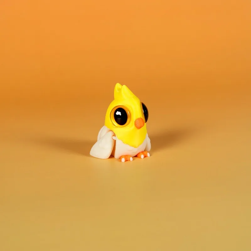 2pcs Dollhouse Bird Crafts Ornaments | Trendy Toys, Creative Animal Model Additions, Mixed Color