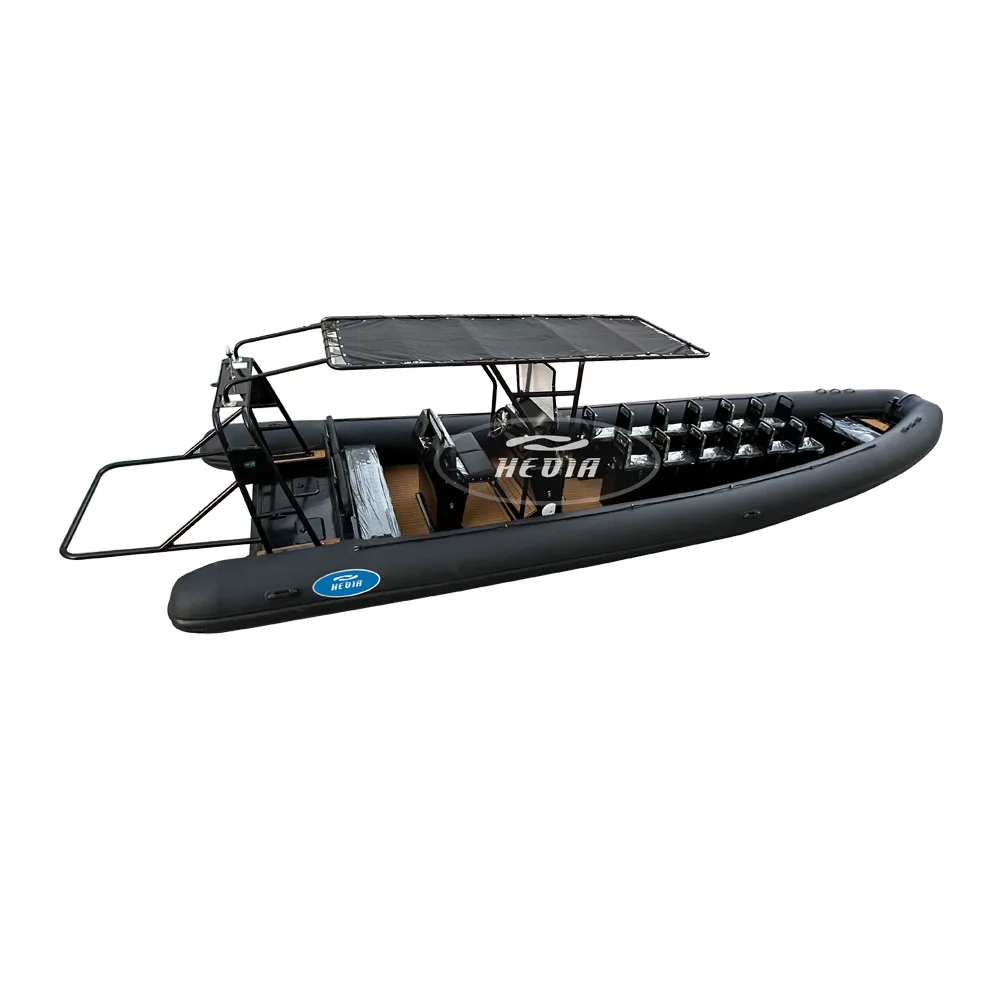 New design 9.6m rib Boat RIB960 luxury fishing boats inflatable high speed hypalon aluminum yacht