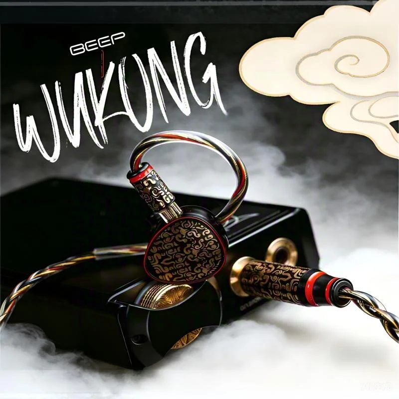 

Наушники-мониторы BEEP WUKONG 2DD+4BA IEMs, проводные, Hi-Fi, внутриканальные, с отсоединяемым кабелем 4,4 мм