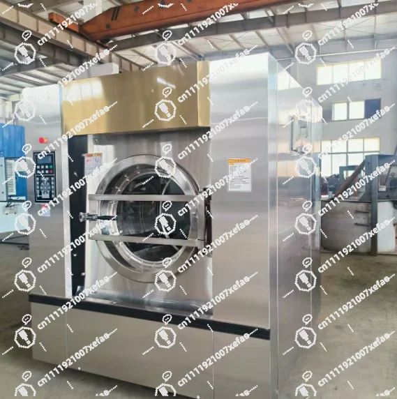 Hotel and Hotel Laundry Washing Equipment, Fully Automatic Steam Heating Washing Machine Dehydrator, Made of 304 Stainless Steel