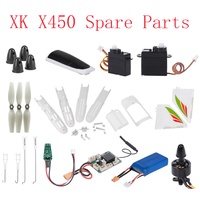 Wltoys XK X450 Glider Spare Parts Motor Propeller Servo Shell ESC Receiver Board Servo Charger LED Battery Bin