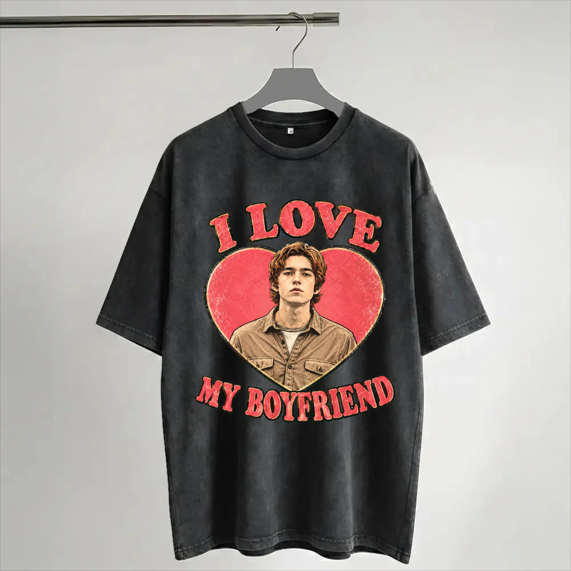 Bryan RE Austin Abrams Washed T Shirts Streetwear Hip Hop Cool T-Shirt  Tees Men Women Short Sleeve Oversize