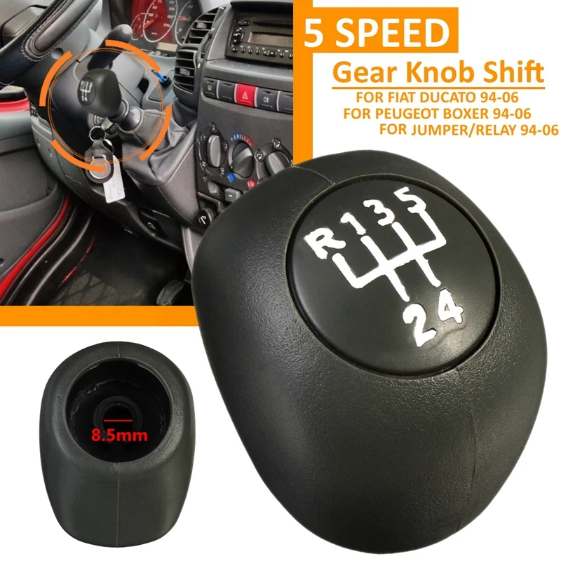 5 Speed Manual Car Gear Shift Knob Shifter Lever For Fiat Ducato Citroen Jumper/Relay Peugeot Boxer 1994 1995 1996-2006