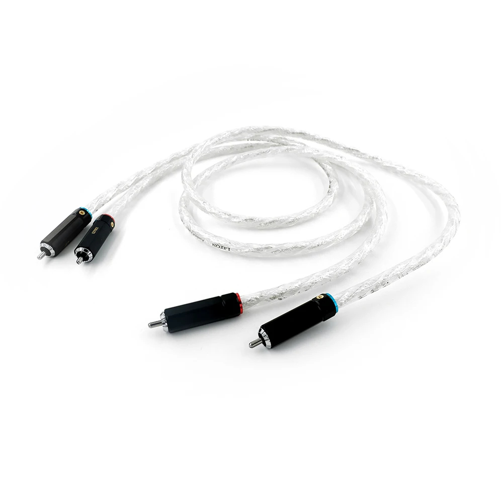 Duo Bi-Channel RCA Cable: OFC Shielded Interlink with Au-Terminated Cu-Shell for AVR/Amplifier​