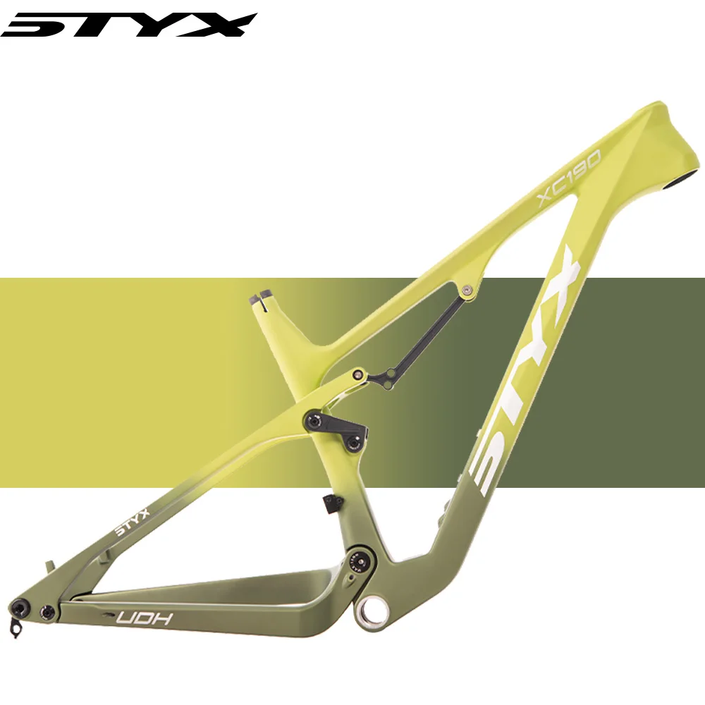 Cadre de vélo vtt en carbone STYX 29 cadre de vélo de montagne à Suspension complète gravier XC descente